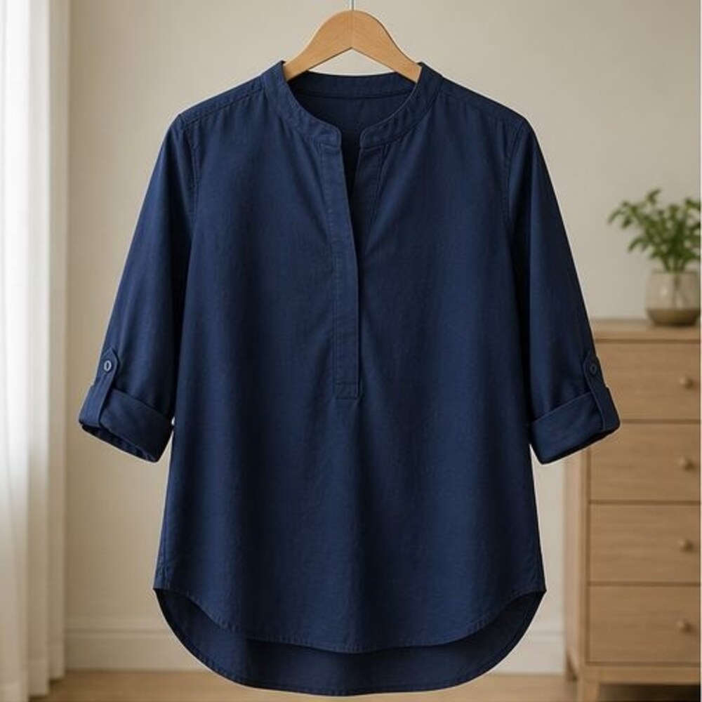 Teal Pleated Blouse